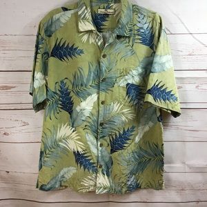 Tommy Bahama Green  Hawaiian Floral Shirt